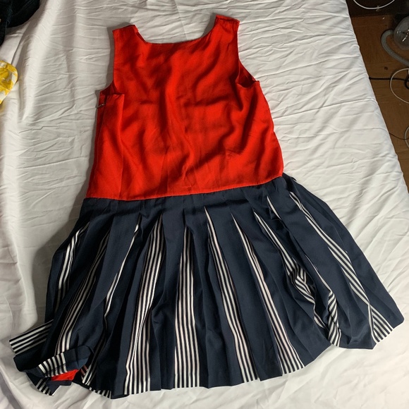 tommy hilfiger red and black dress